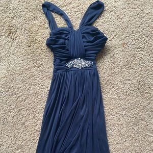 Navy blue prom dress